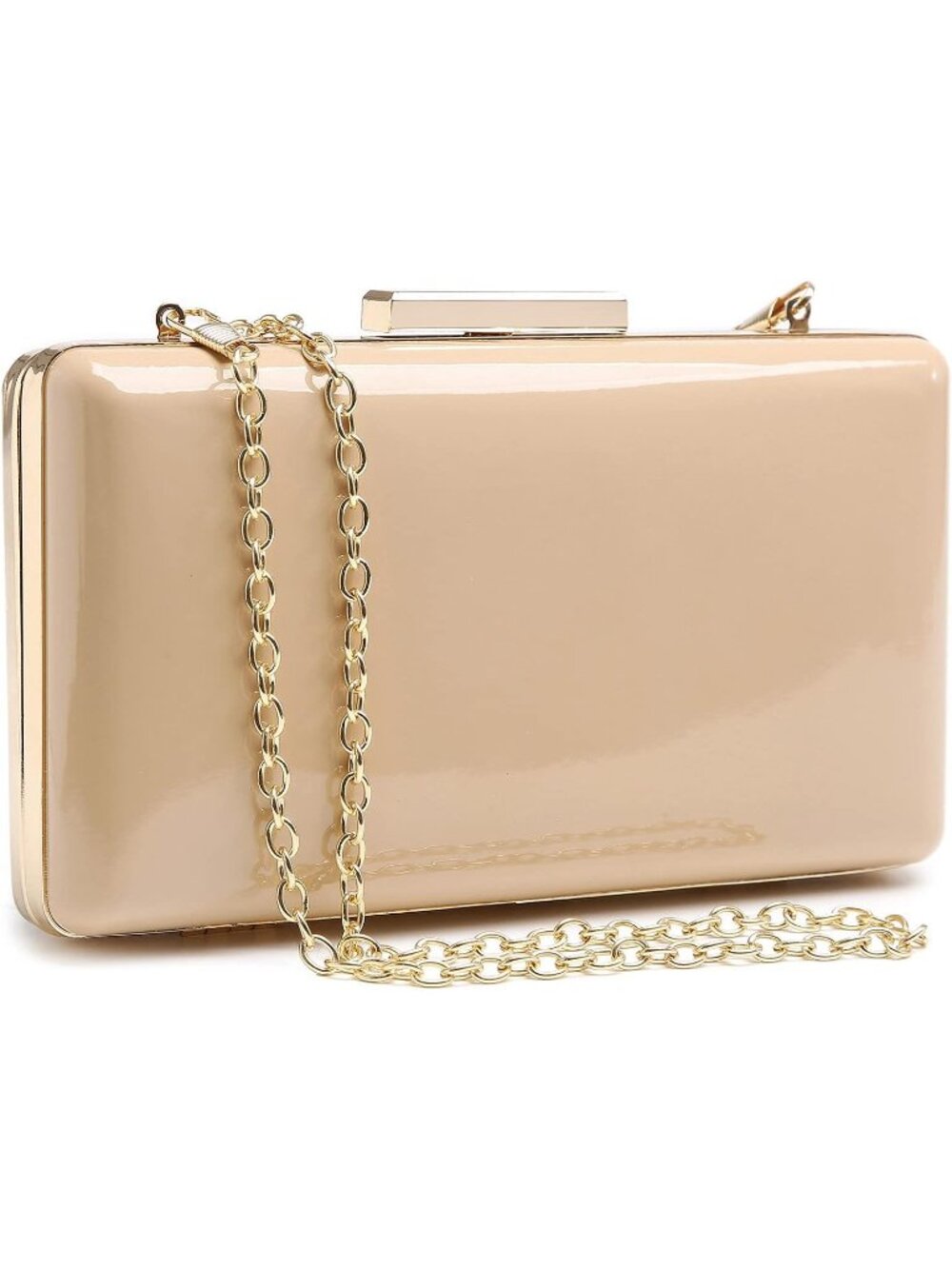〽️Women's Camel Clutch Purse Handbag Evening Detachable Chain Strap Wedding Prom